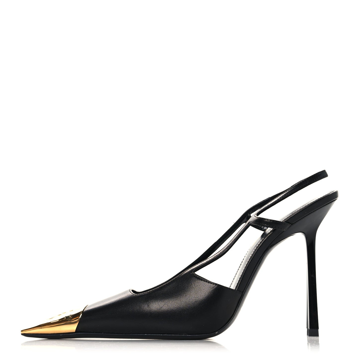 Smooth Calfskin Jeanne 110 Slingback Pumps 37 Black