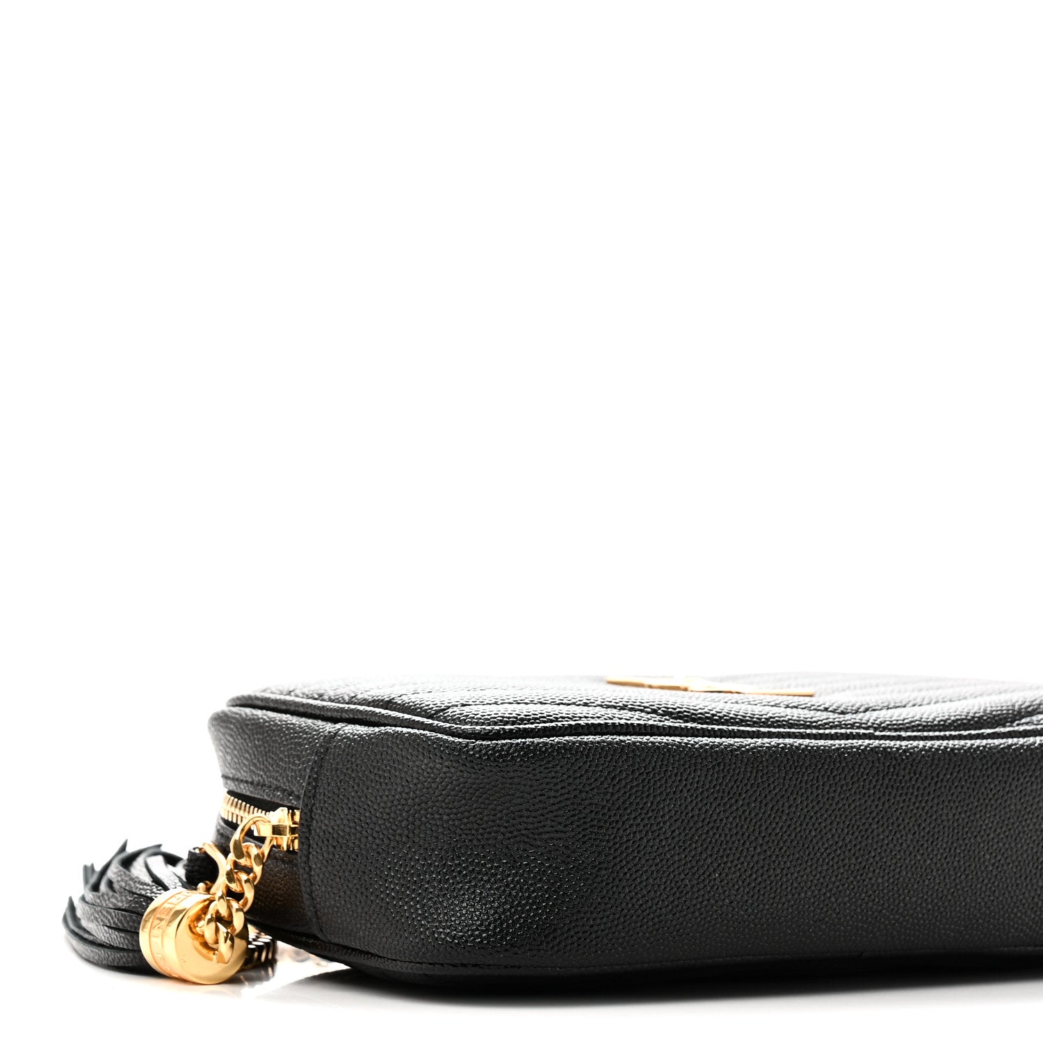 Saint Laurent Grain De Poudre Matelasse Monogram Mini Lou Camera Bag Black 9 of 10