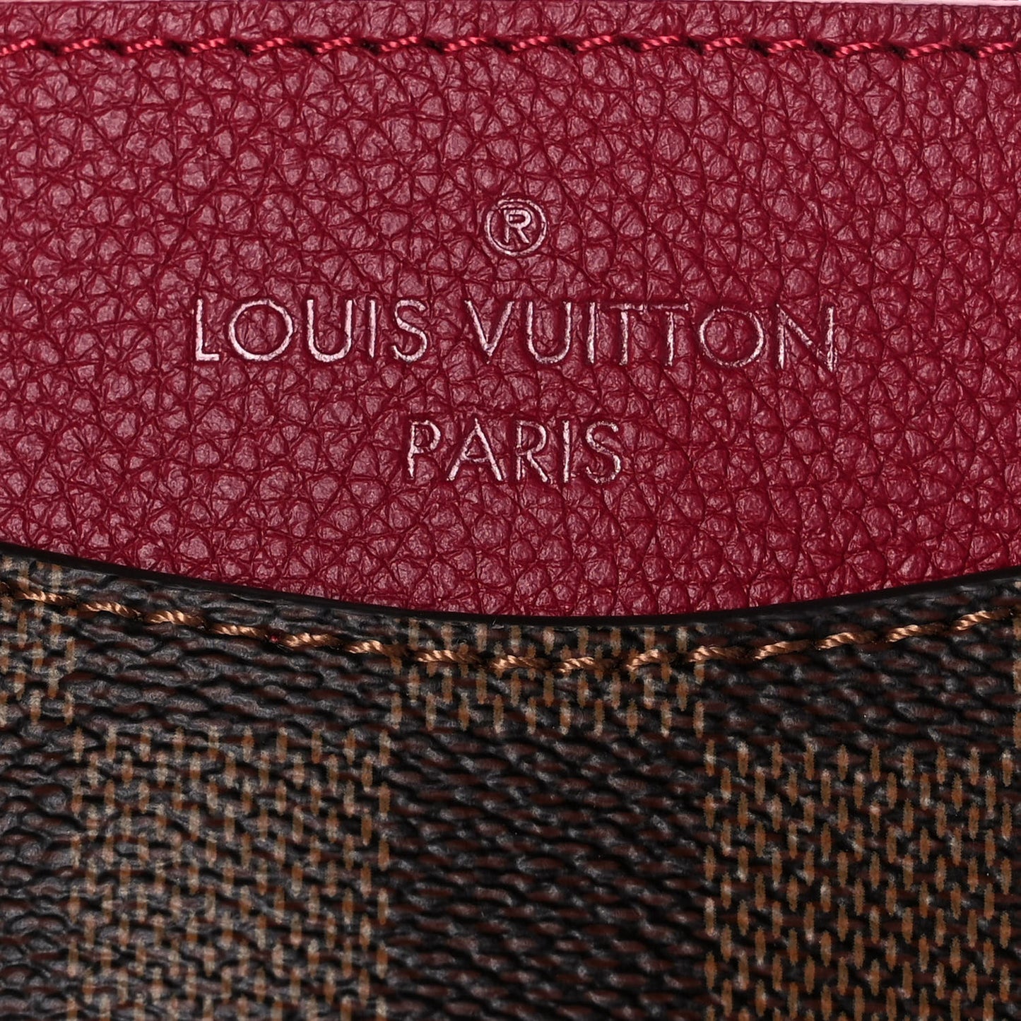 Damier Ebene LV Riverside Lie De Vin