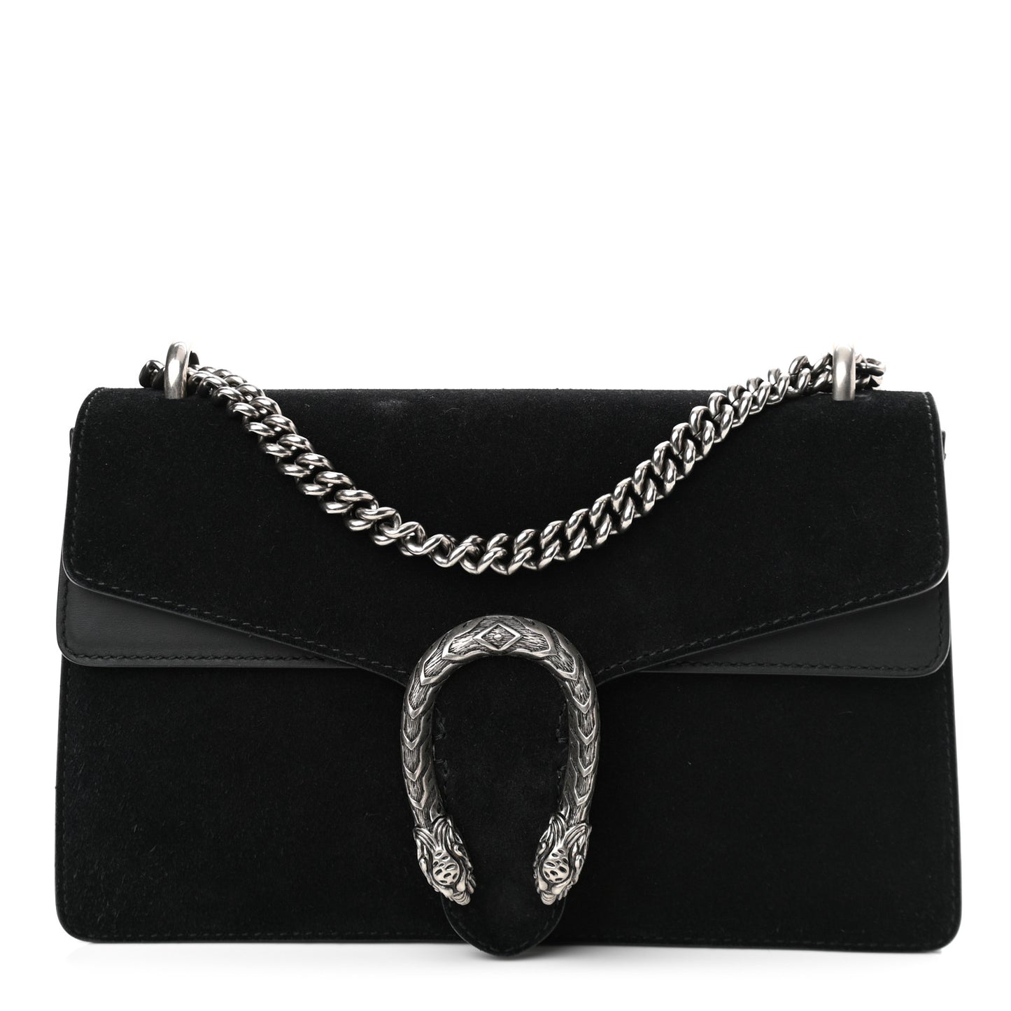 Suede Small Dionysus Shoulder Bag Black
