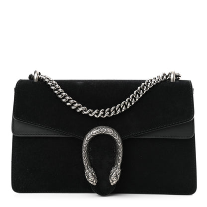 Gucci Suede Small Dionysus Shoulder Bag Black 1 of 9