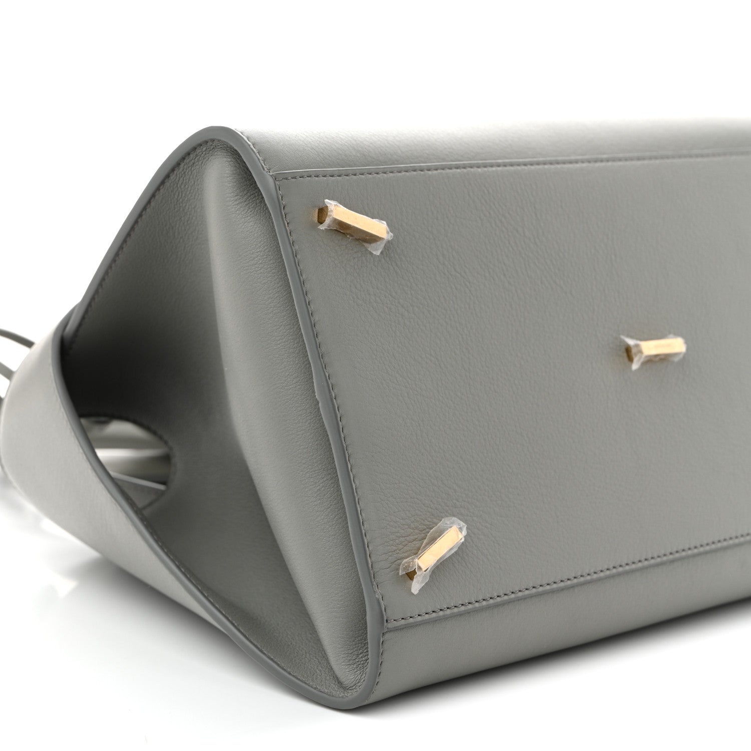 Salvatore Ferragamo Calfskin Small Hug Bag Ash Grey 7 of 8