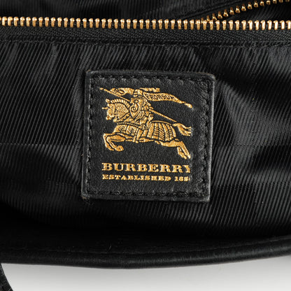 Burberry Calfskin Buckle Hobo Black 6 of 8