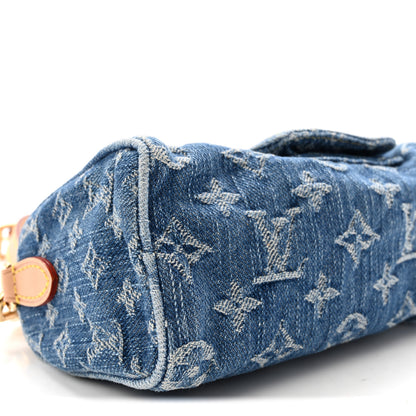 Louis Vuitton Monogram Denim Nano Speedy Blue 8 of 9