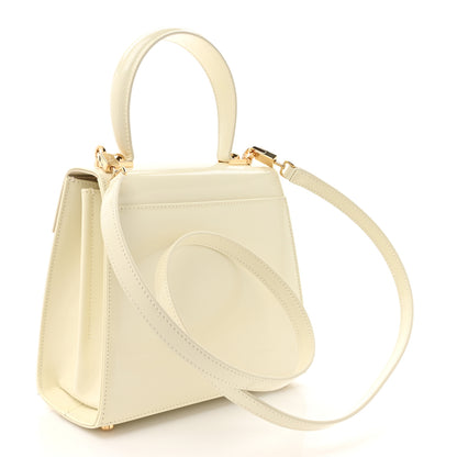 Salvatore Ferragamo Brushed Off Calfskin Small Iconic Top Handle Bag Magnolia 3 of 10