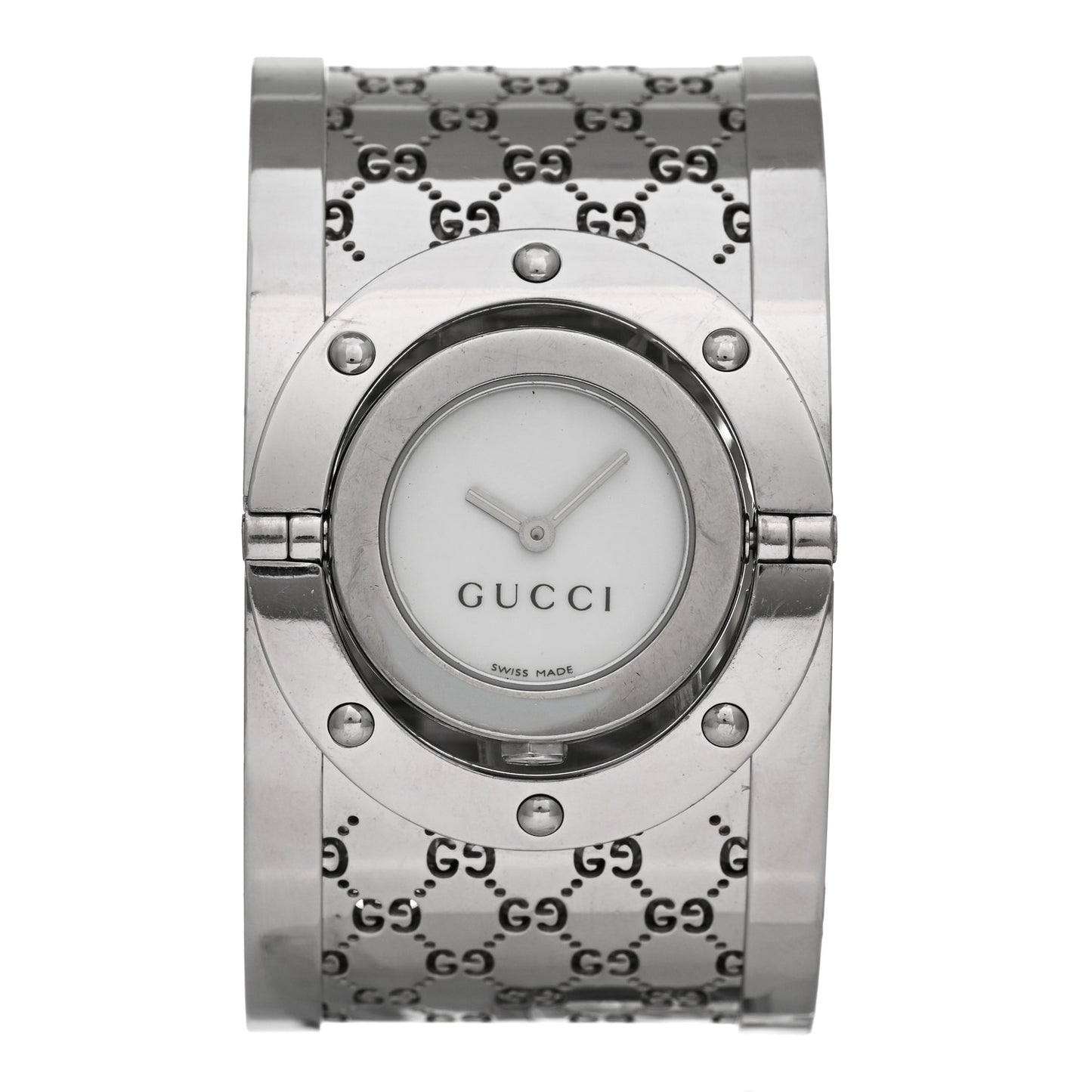 Stainless Steel Mother of Pearl 33mm Twirl Quartz Watch