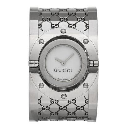 Gucci Stainless Steel Mother of Pearl 33mm Twirl Quartz Watch 1 of 4