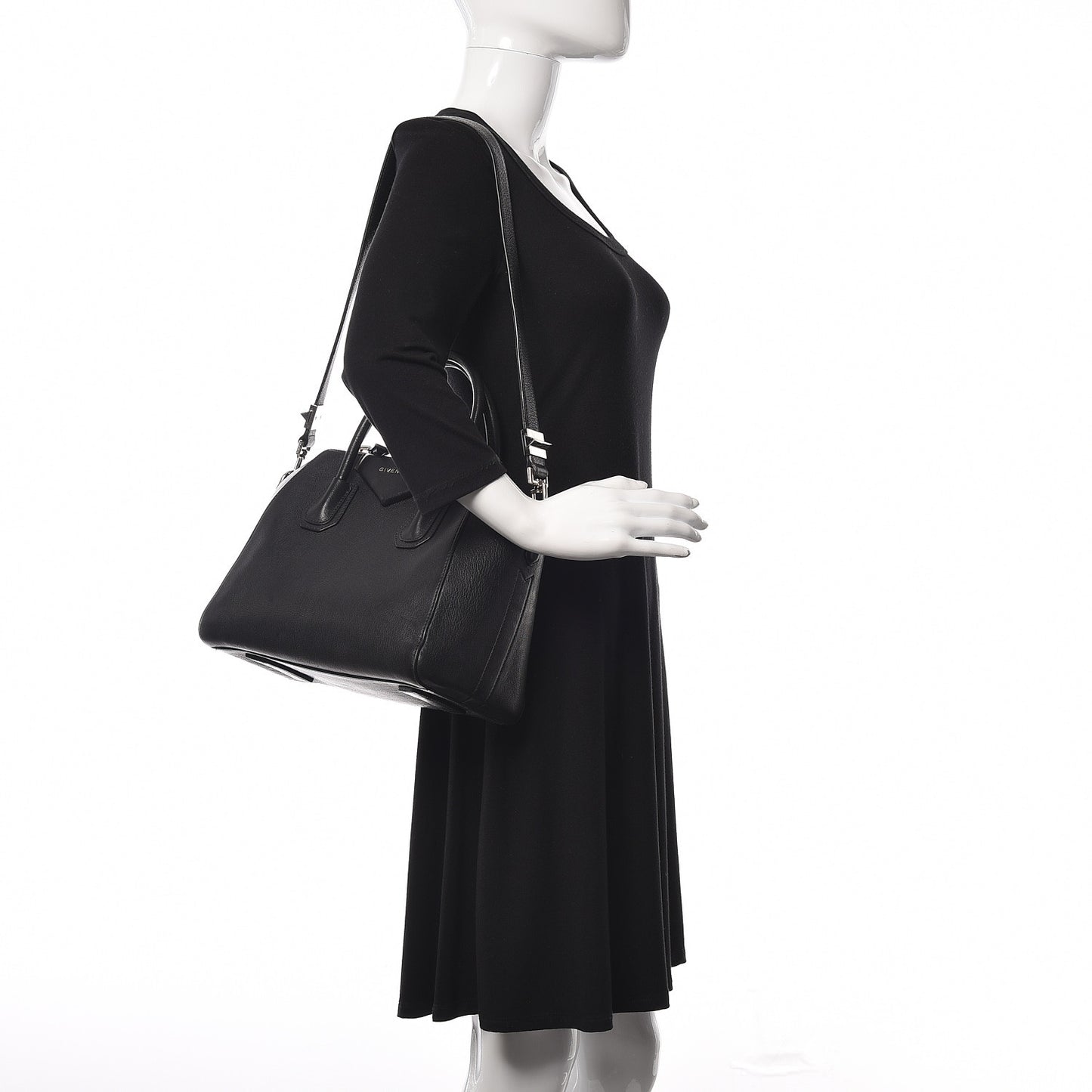 Sugar Goatskin Small Antigona Black