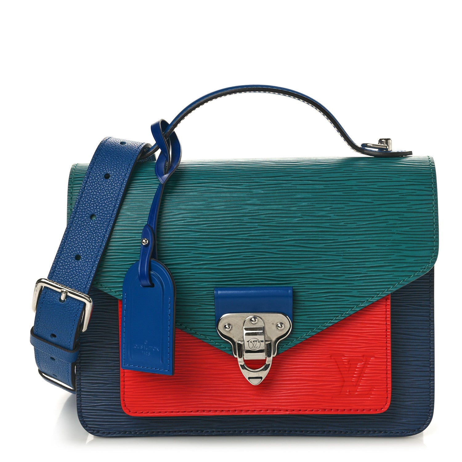 Louis Vuitton Epi Neo Monceau Emerald Green Indigo 1 of 9