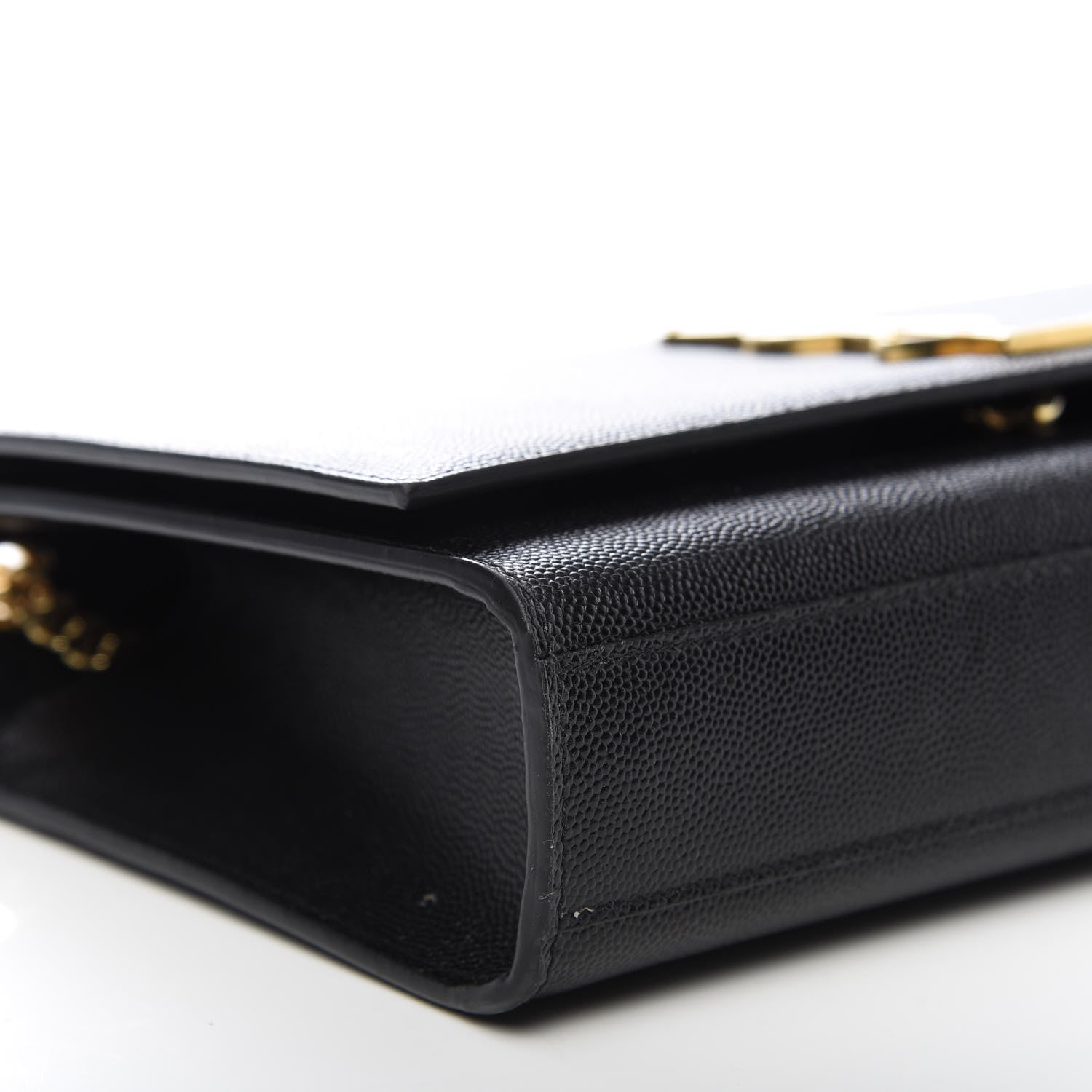 Saint Laurent Grain De Poudre Medium Classic Monogram Kate Satchel Black 6 of 9