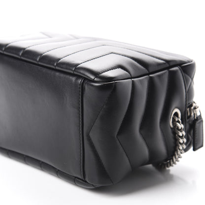 Saint Laurent Calfskin Y Quilted Monogram Small Loulou Bowling Bag Black 7 of 10
