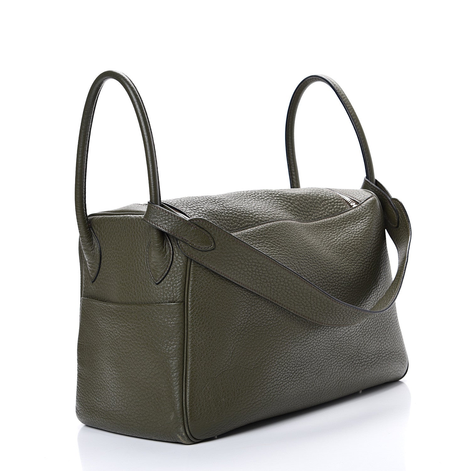 Hermes Taurillon Clemence Lindy 34 Vert Veronese 2 of 14