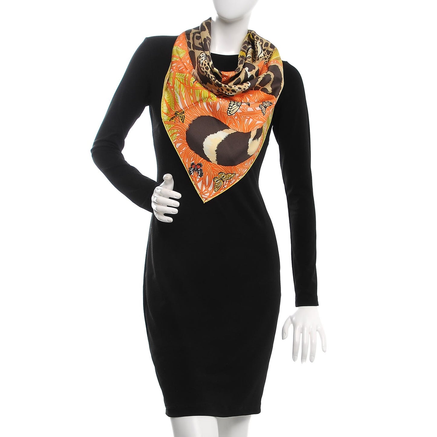 Silk Jaguar Quetzal Scarf 90