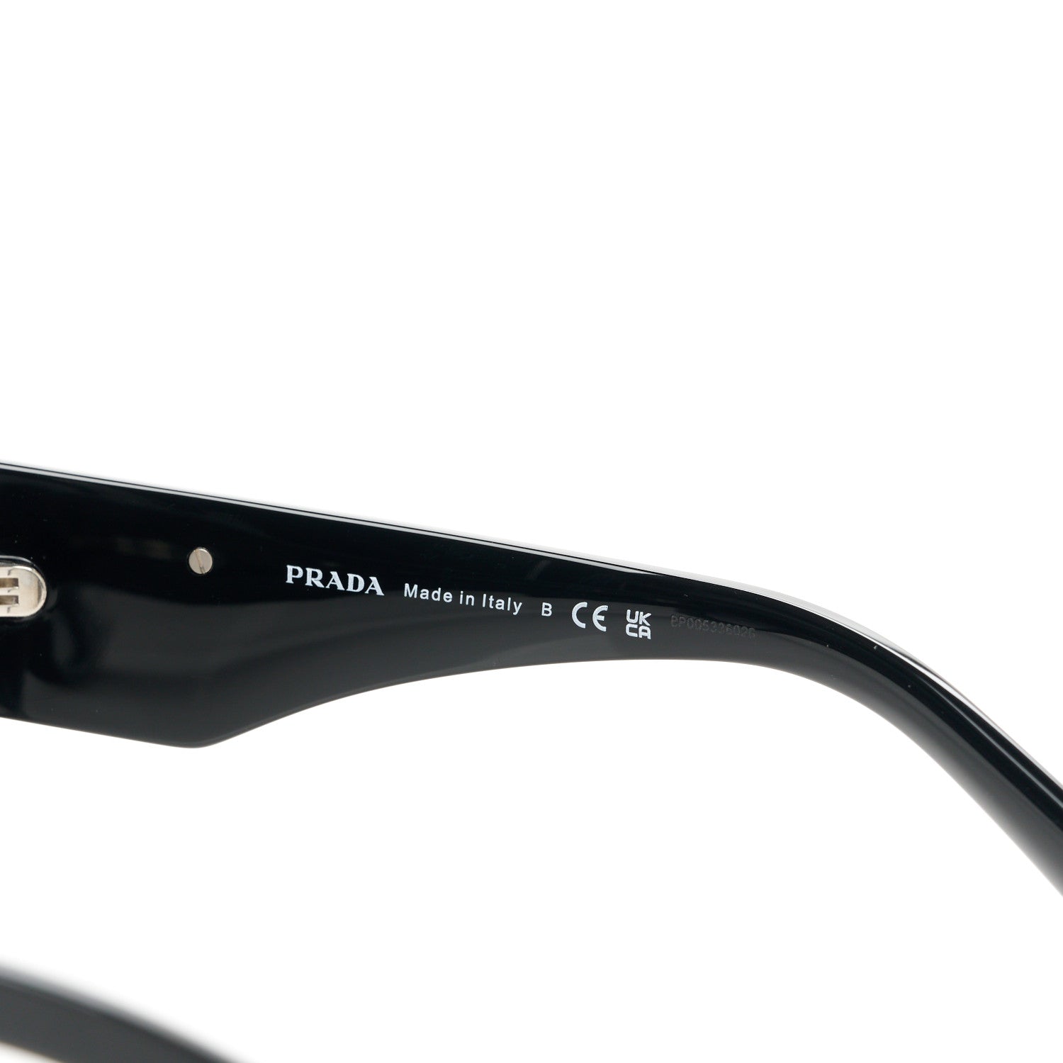 Prada Acetate Symbole Sunglasses SPR 14Z Black 6 of 8