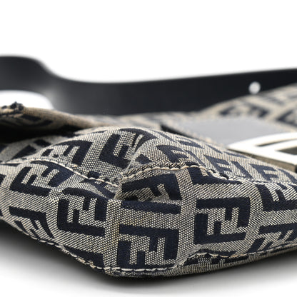 Fendi Zucchino Baguette Navy 8 of 10