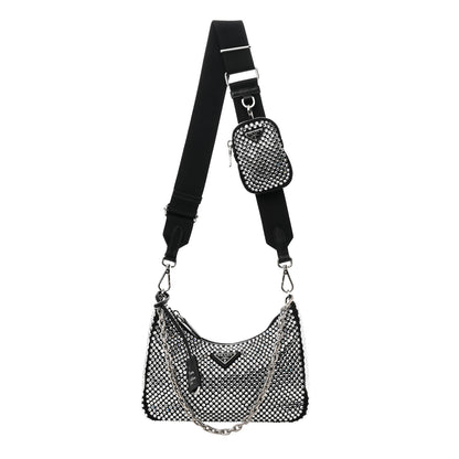 Prada Satin Crystal Re-Edition 2005 Shoulder Bag Cristal 1 of 10