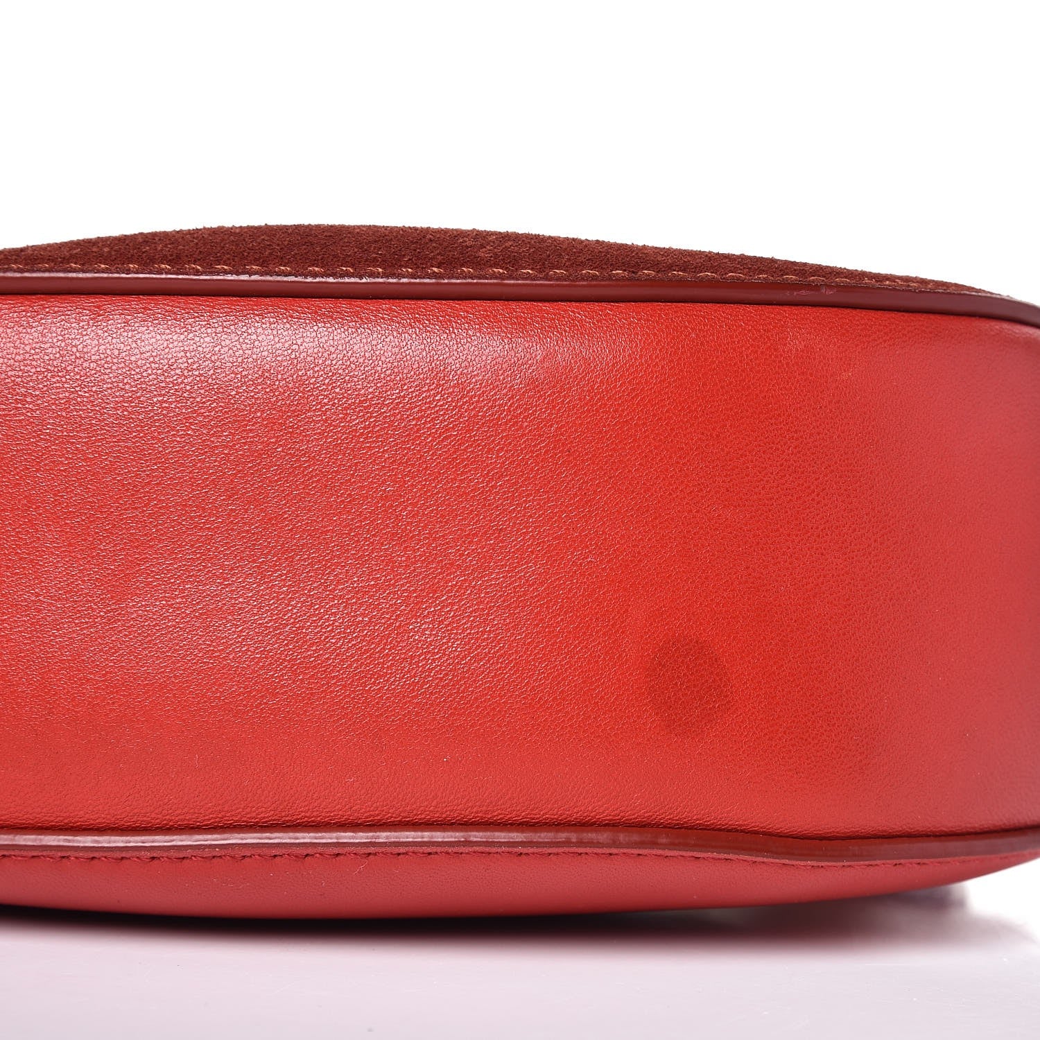 Chloe Lambskin Suede Calfskin Mini Drew Shoulder Bag Paprika Red 11 of 11