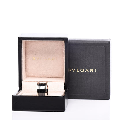 Bulgari 18K Rose Gold Black Ceramic B.Zero1 Four-Band Ring 49 4.75 7 of 7