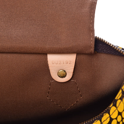 Louis Vuitton Monogram Kusama Town Speedy 30 Yellow 7 of 15