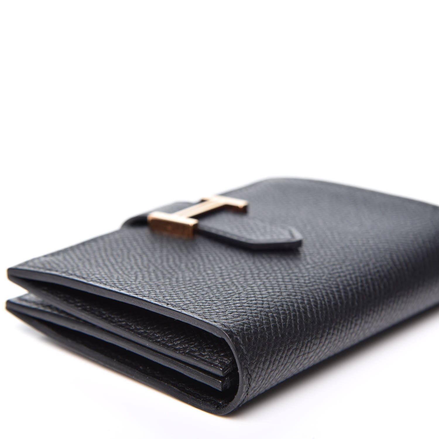 Hermes Epsom Bearn Card Holder Wallet Black 5 of 8
