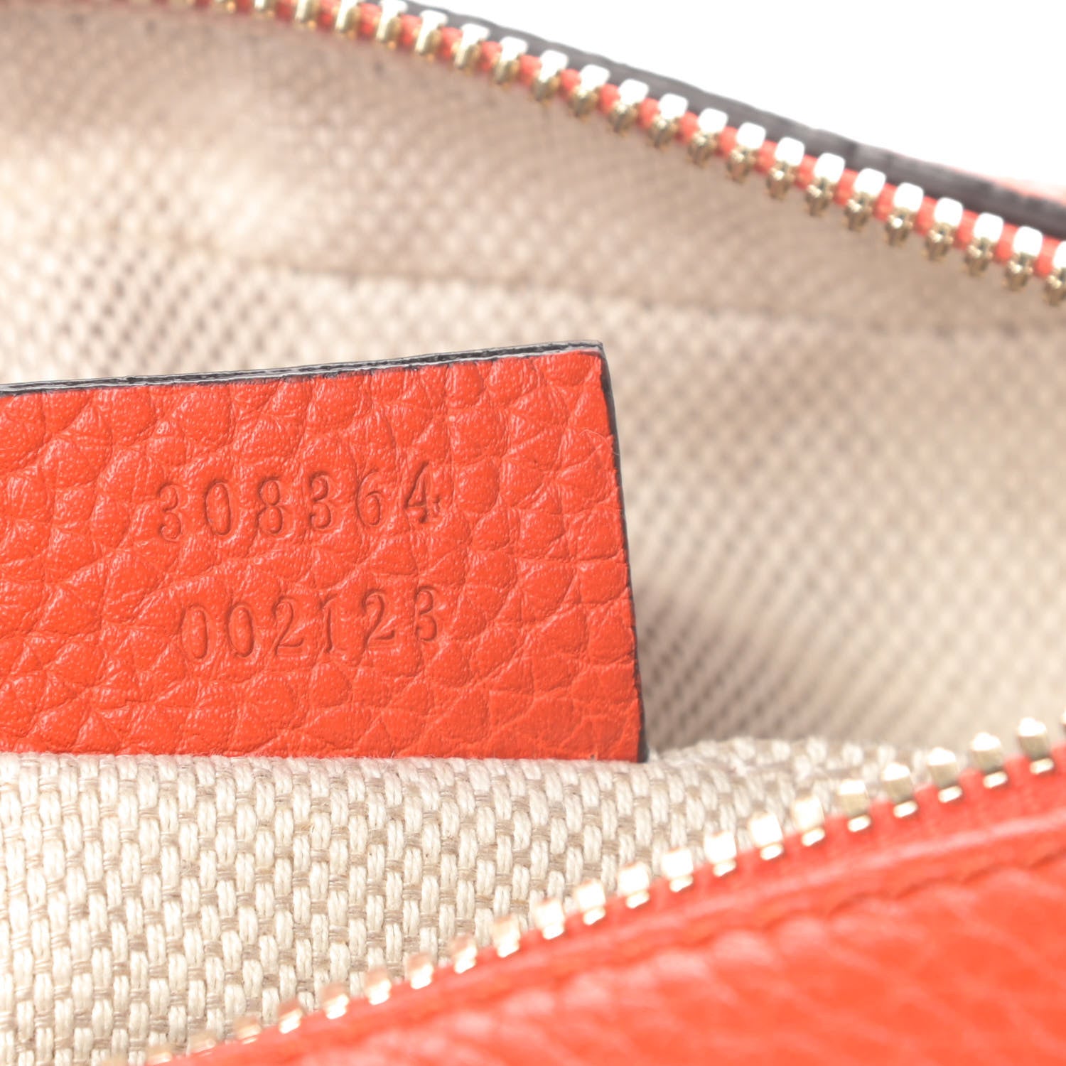 Gucci Pebbled Calfskin Small Soho Disco Bag Sun Orange 7 of 10
