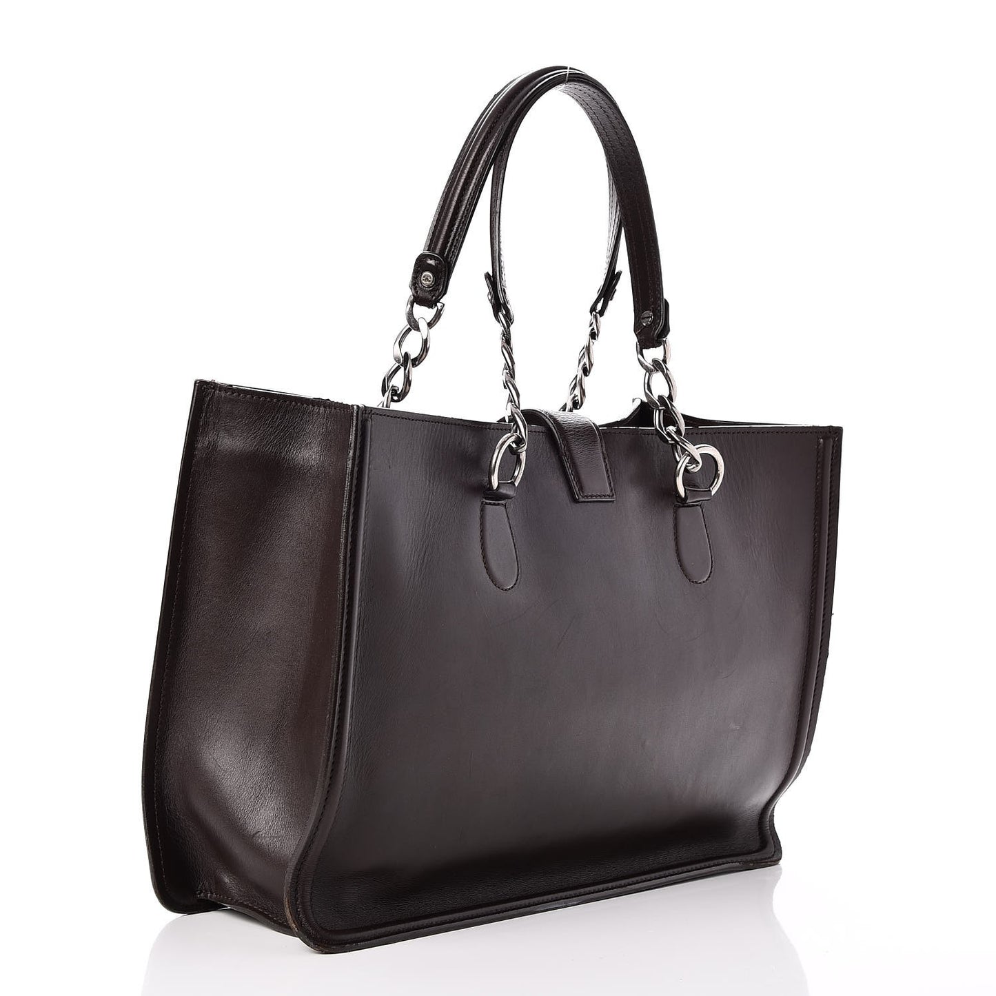 Smooth Calfskin Country Ride Tote Brown