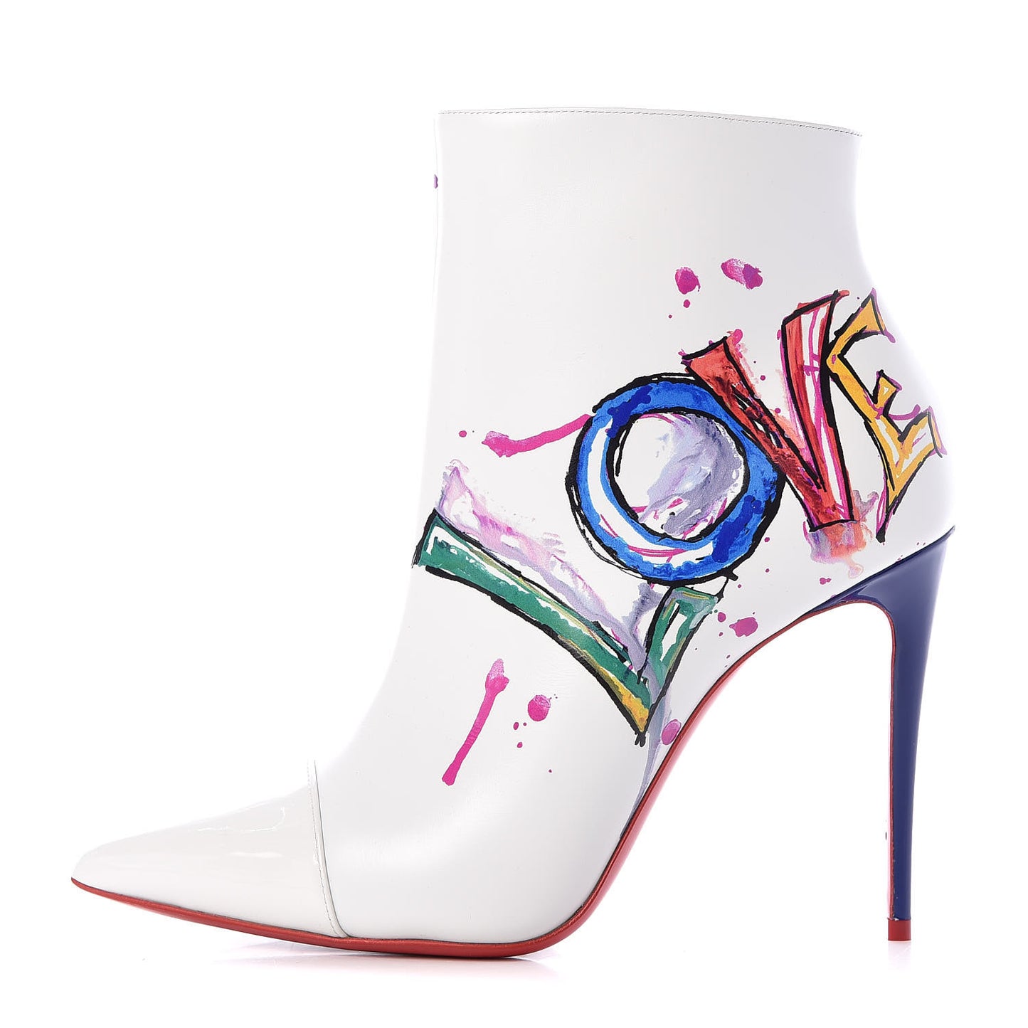Calfskin In Love 100 Booties 38.5 White