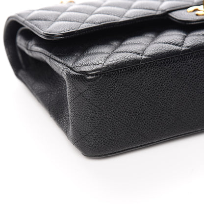 Chanel Caviar Quilted Medium Double Flap Black 8 of 12