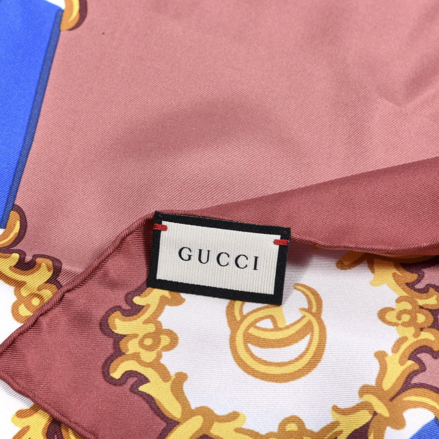 Gucci Silk Double G Print Scarf Multi 4 of 4