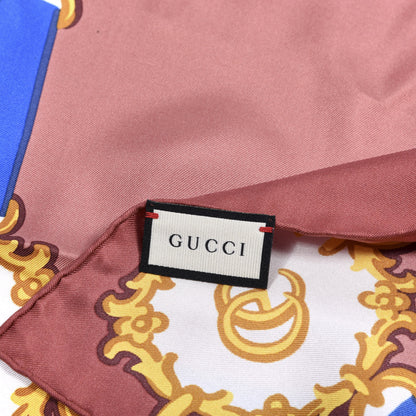 Gucci Silk Double G Print Scarf Multi 4 of 4