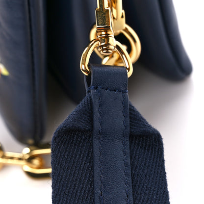 Louis Vuitton Lambskin Embossed Monogram LV Garden Coussin PM Navy 13 of 13