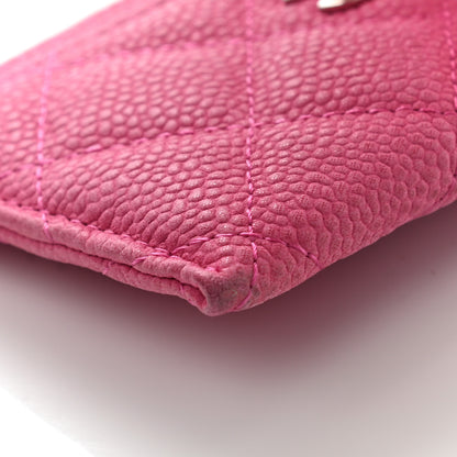 Chanel Iridescent Caviar Quilted Card Holder Pink 9 of 12