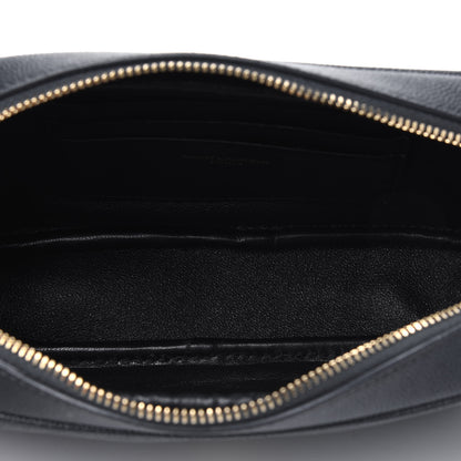 Saint Laurent Grain De Poudre Matelasse Monogram Mini Lou Camera Bag Black 4 of 5