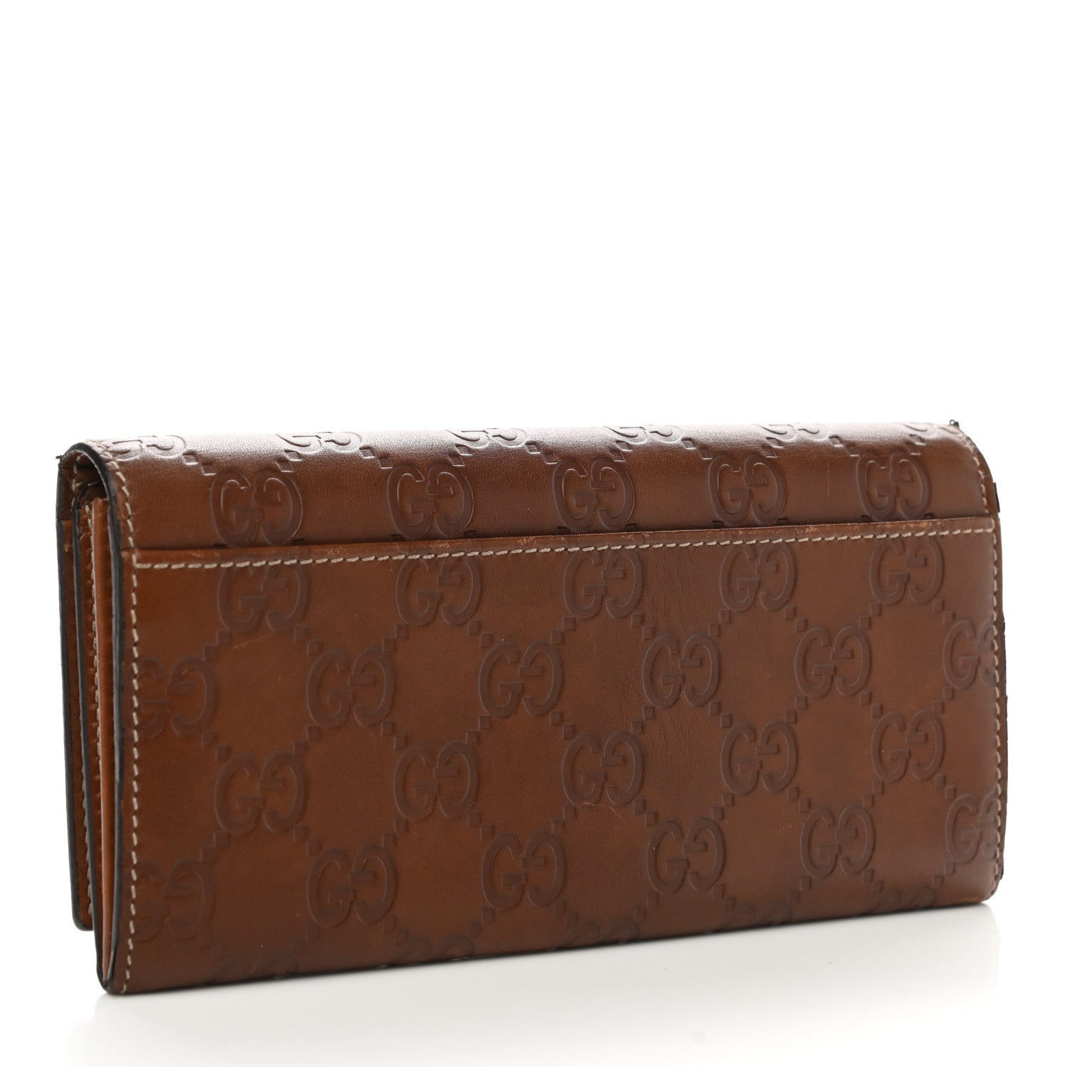 Gucci Guccissima Continental Flap Wallet Brown 3 of 12