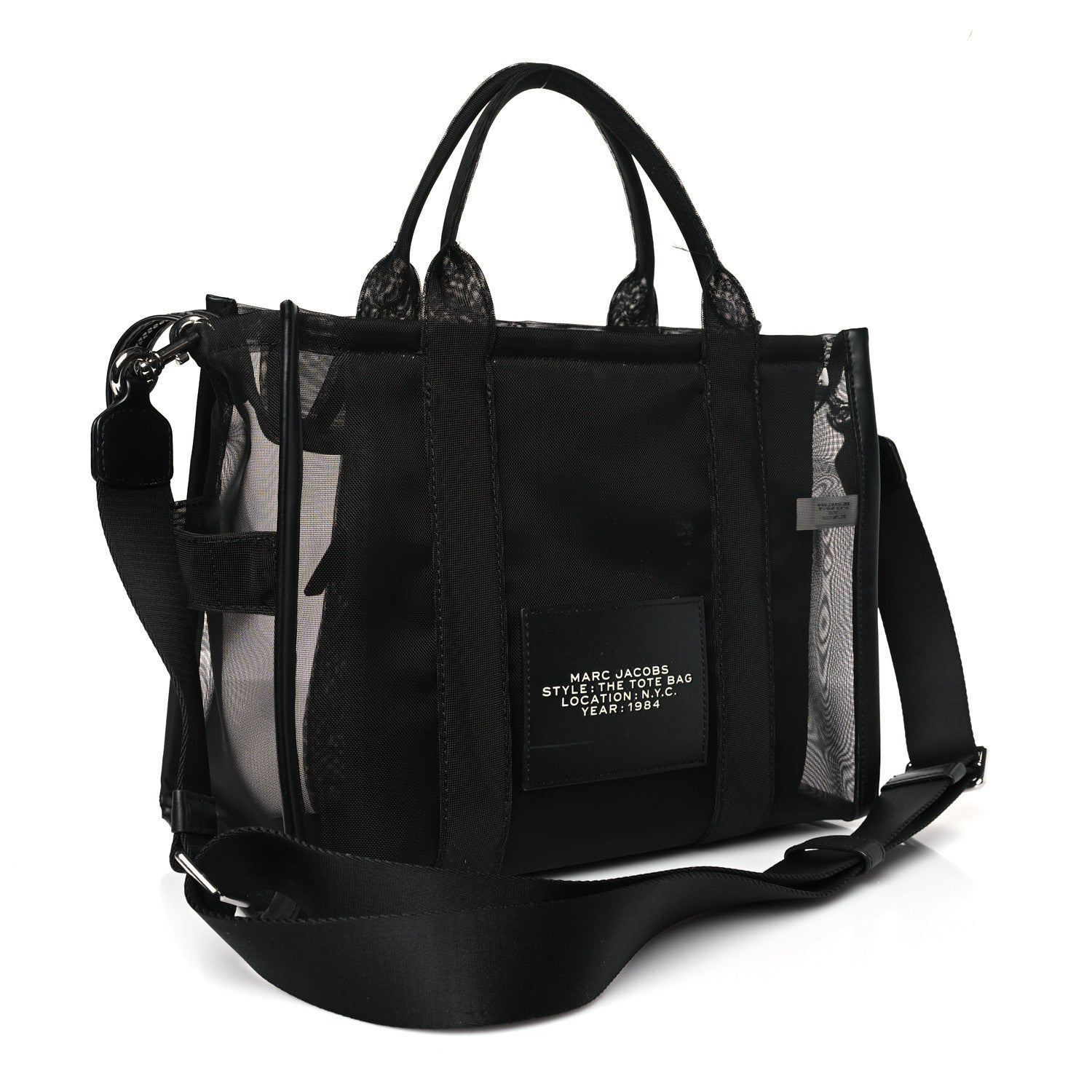 Marc Jacobs Nylon The Mesh Medium Tote Bag Blackout 4 of 11