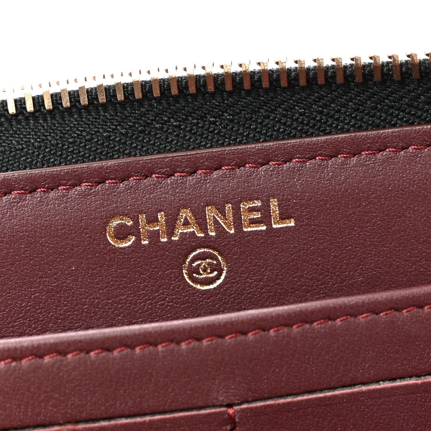 Aged Calfskin Quilted Lucky Charms 2.55 Reissue Zip Around Wallet Black