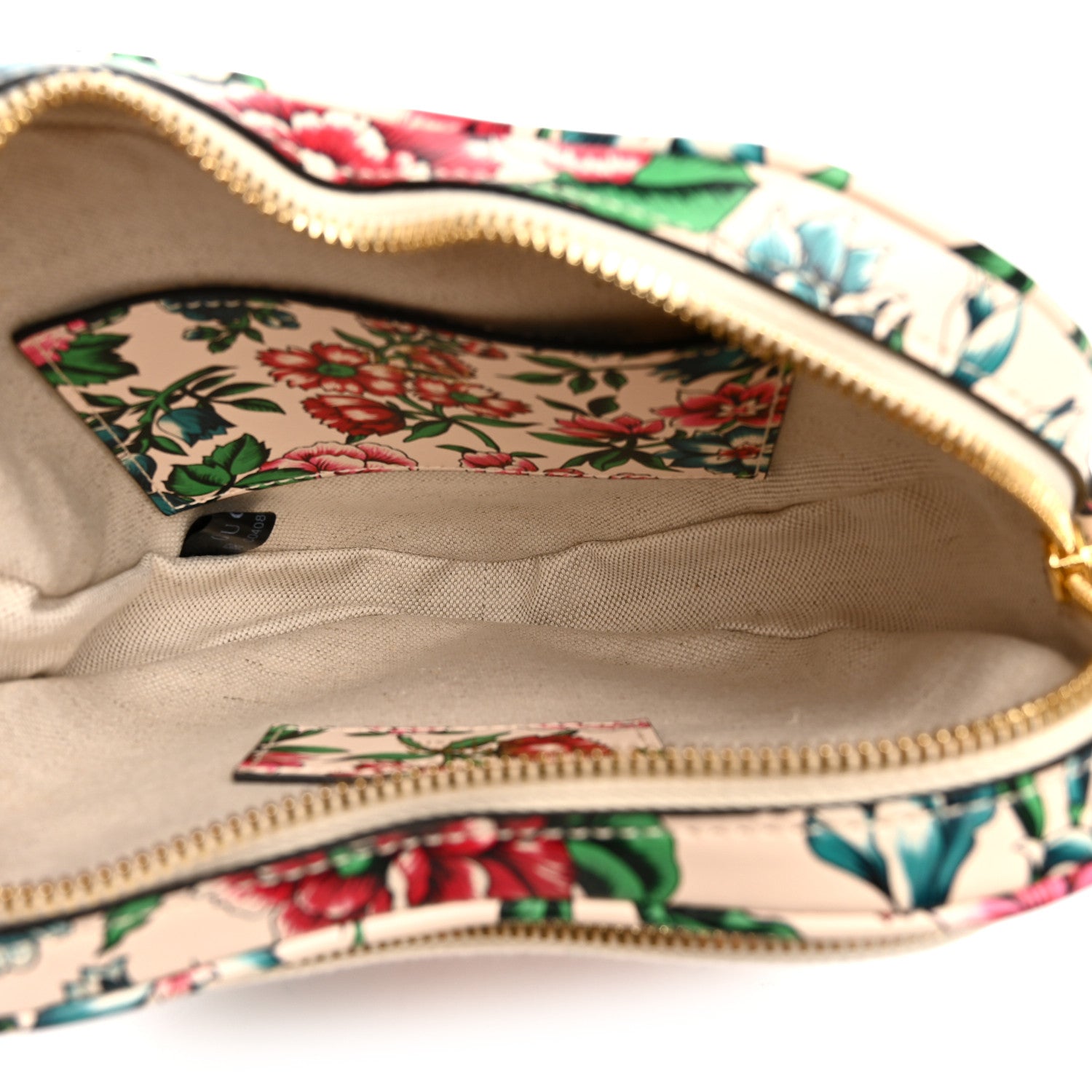Gucci Calfskin Brit Roses Print Matelasse Diagonal Mini
