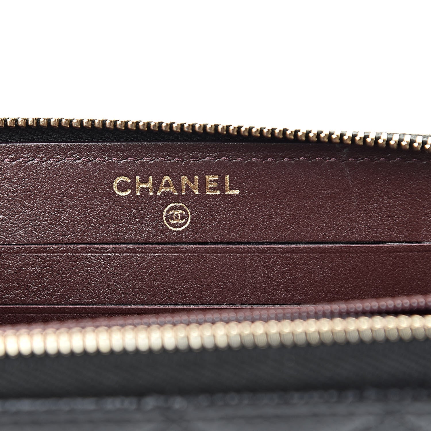 Chanel Caviar Quilted Small Zip Around Wallet Black 6 of 9