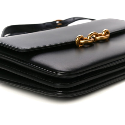 Saint Laurent Smooth Calfskin Le Maillon Satchel Black 11 of 13