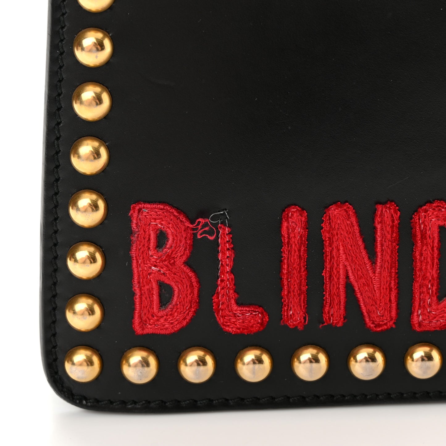 Calfskin Floral Embroidered Studded Small Dionysus Shoulder Bag Black