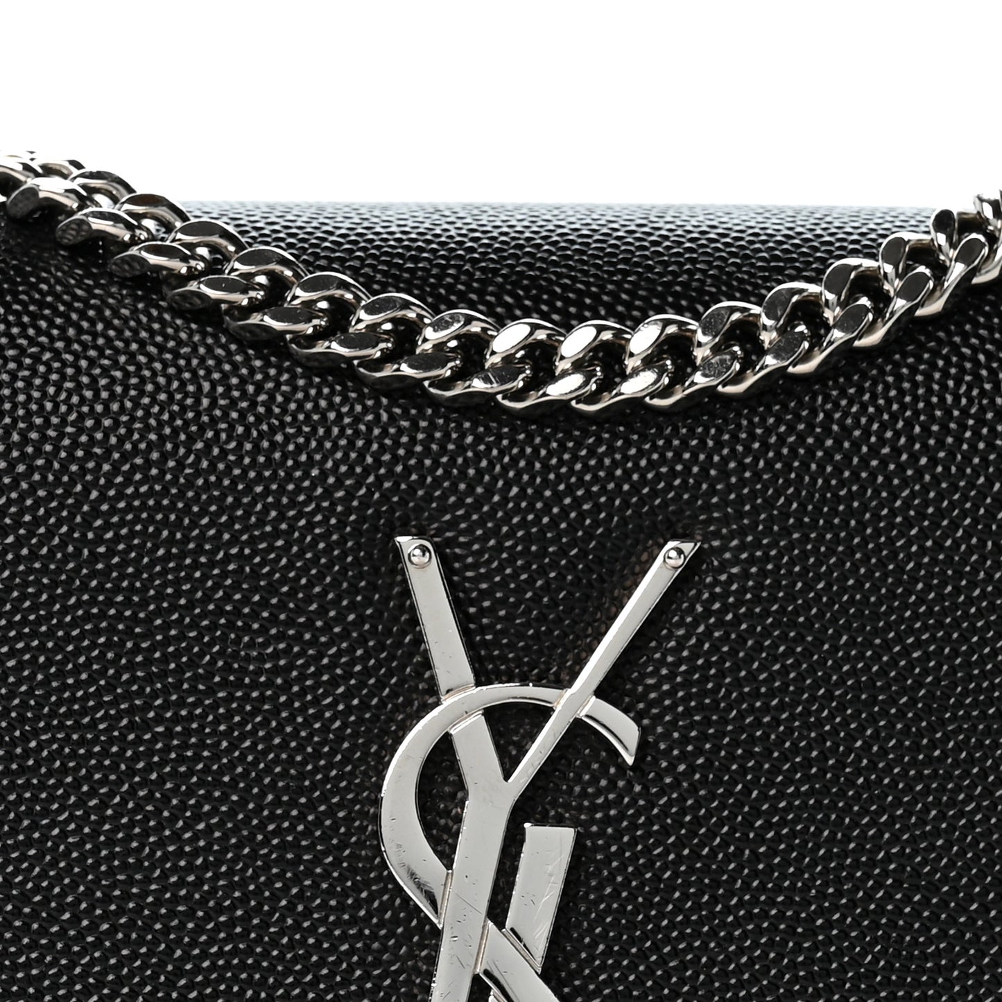 Grain De Poudre Small Monogram Kate Satchel Black