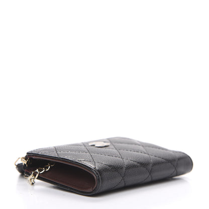 Chanel Caviar Quilted Key Holder Case Black 3 of 7
