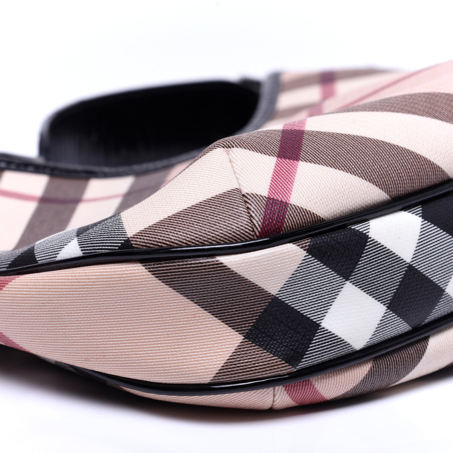 Burberry Nova Check Small Barton Hobo Black 6 of 11