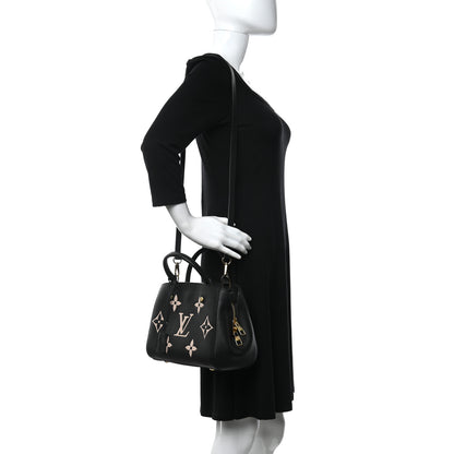 Louis Vuitton Empreinte Monogram Giant Montaigne BB Black Beige 3 of 11