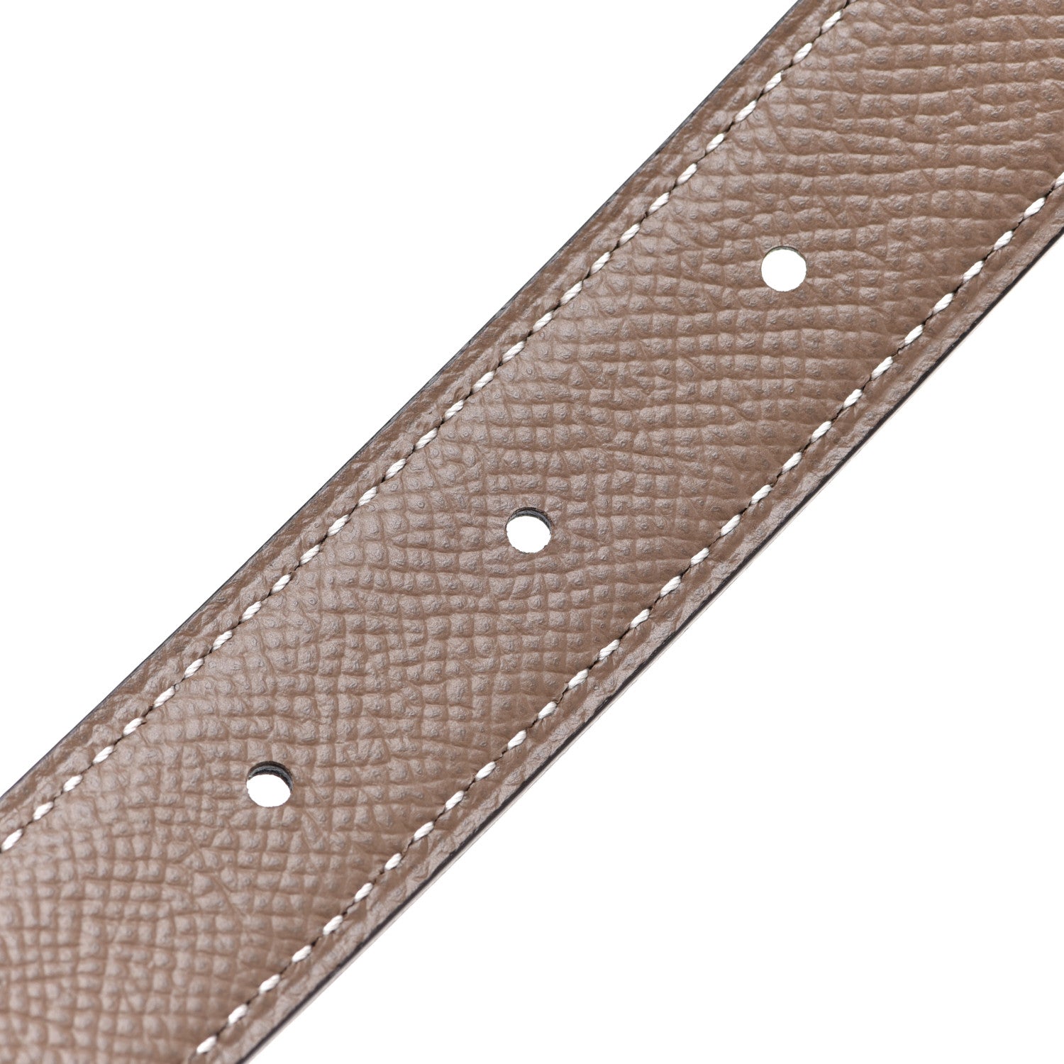 Hermes Swift Epsom 24mm Mini Martelee Constance Belt 70 Etoupe Black 3 of 7