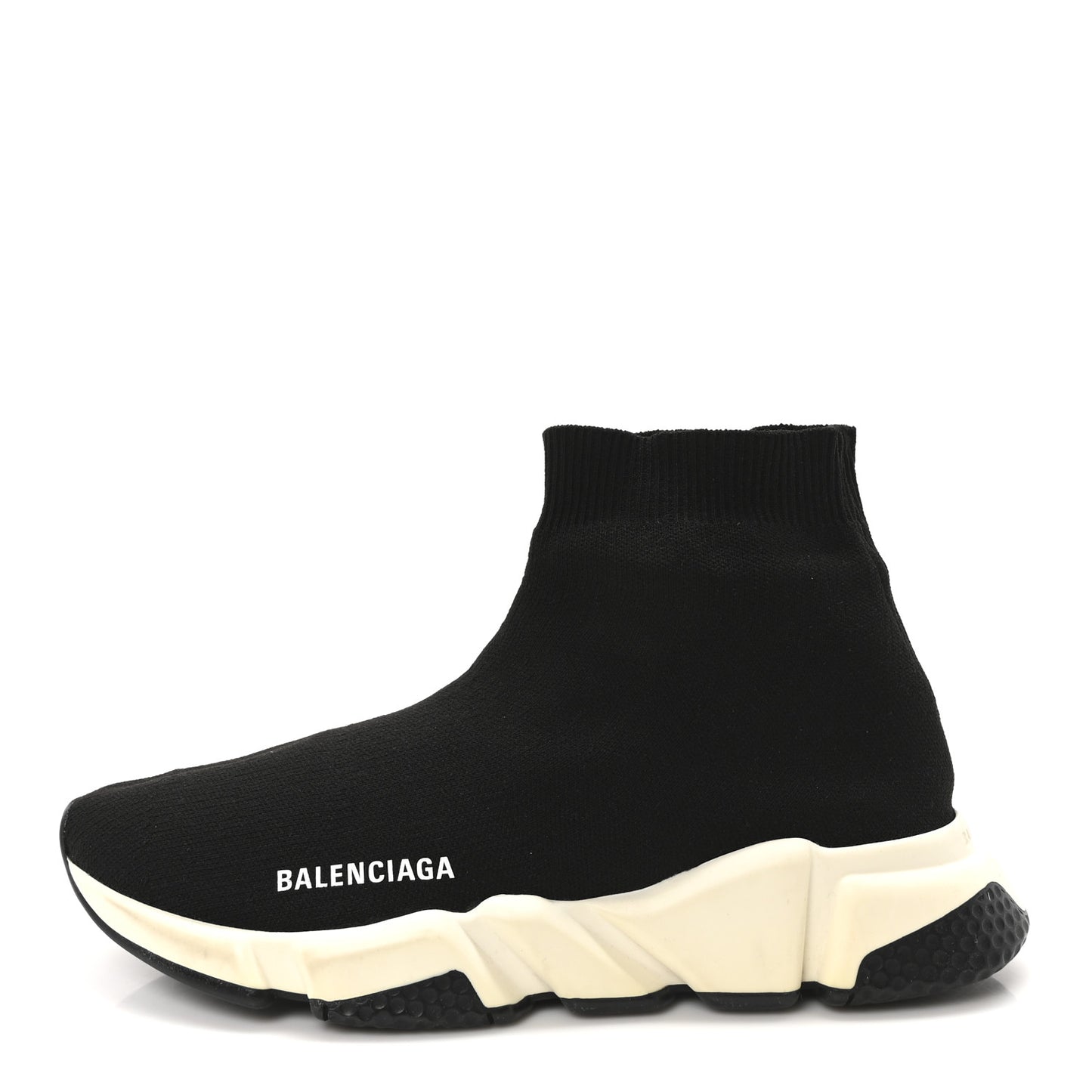 Neoprene Knit Womens Speed Sneakers 40 Black White