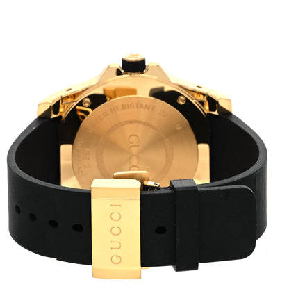 Gucci Stainless Steel Rubber 45mm Dive Snake Quartz Watch Black 3 of 5