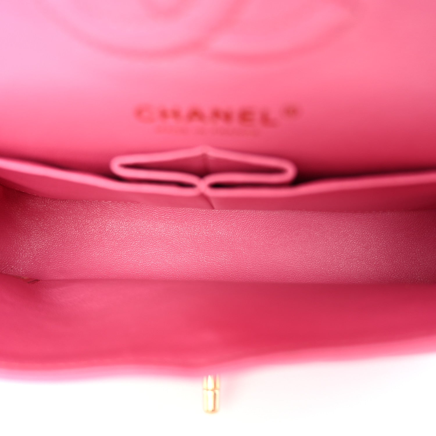 Chanel Lambskin Chevron Quilted Small Double Flap Pink 5 of 12