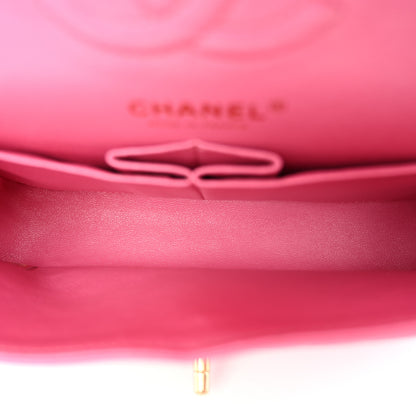 Chanel Lambskin Chevron Quilted Small Double Flap Pink 5 of 12