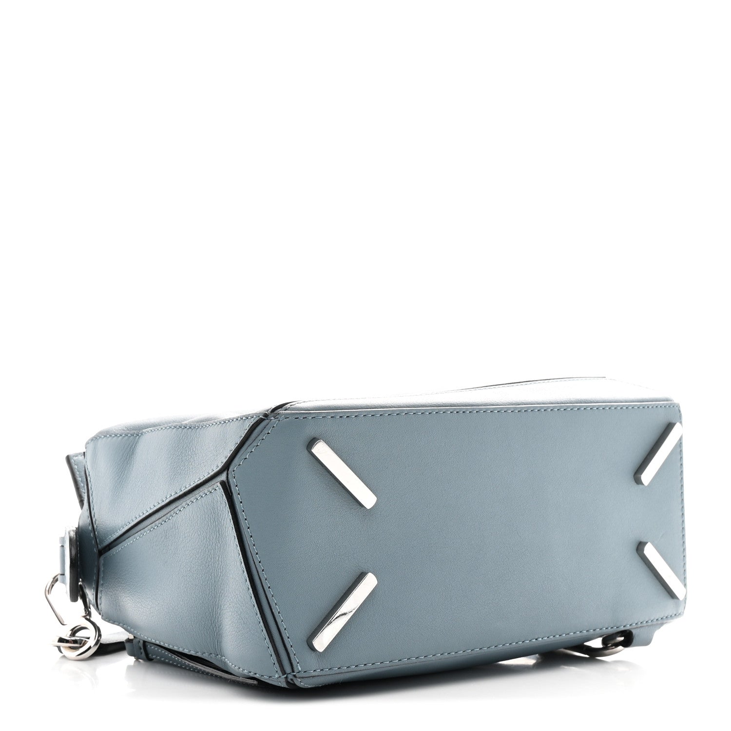 Loewe Calfskin Small Puzzle Bag Stone Blue 4 of 9